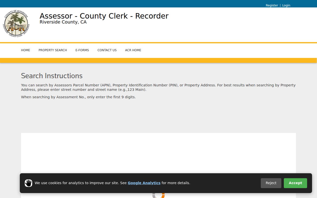 Moreno Valley residents directory Riverside County assessor search