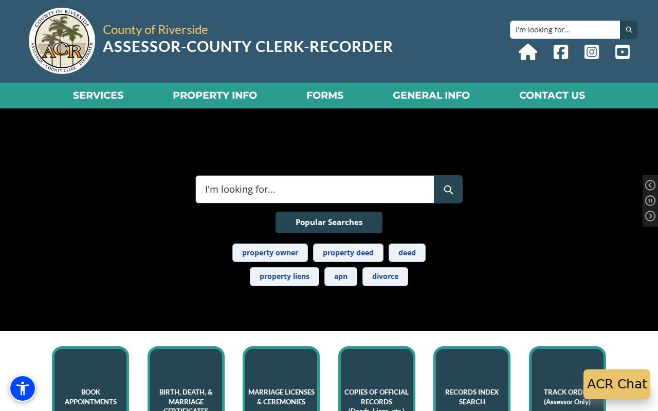 Moreno Valley previous residents county assessor parcel records