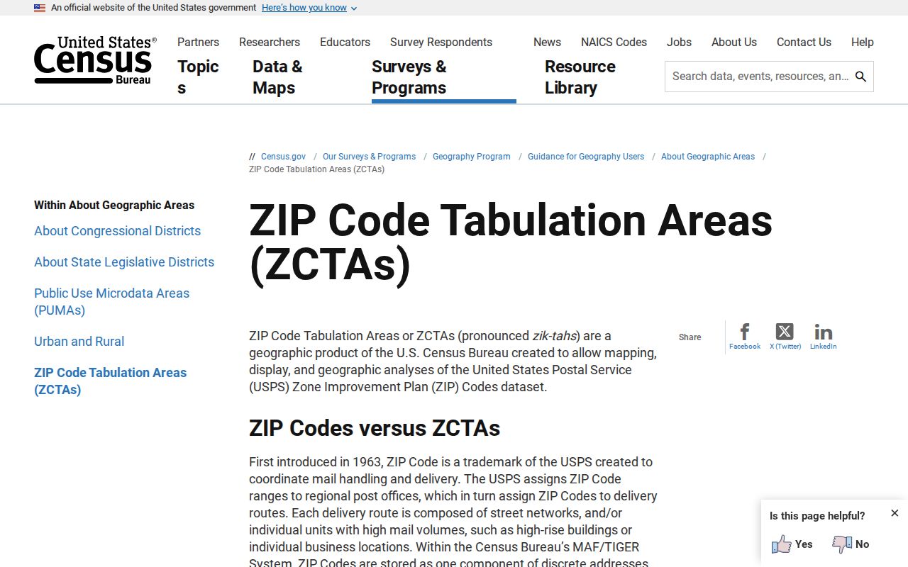 Moreno Valley ZIP code directory Census ZCTA guidance
